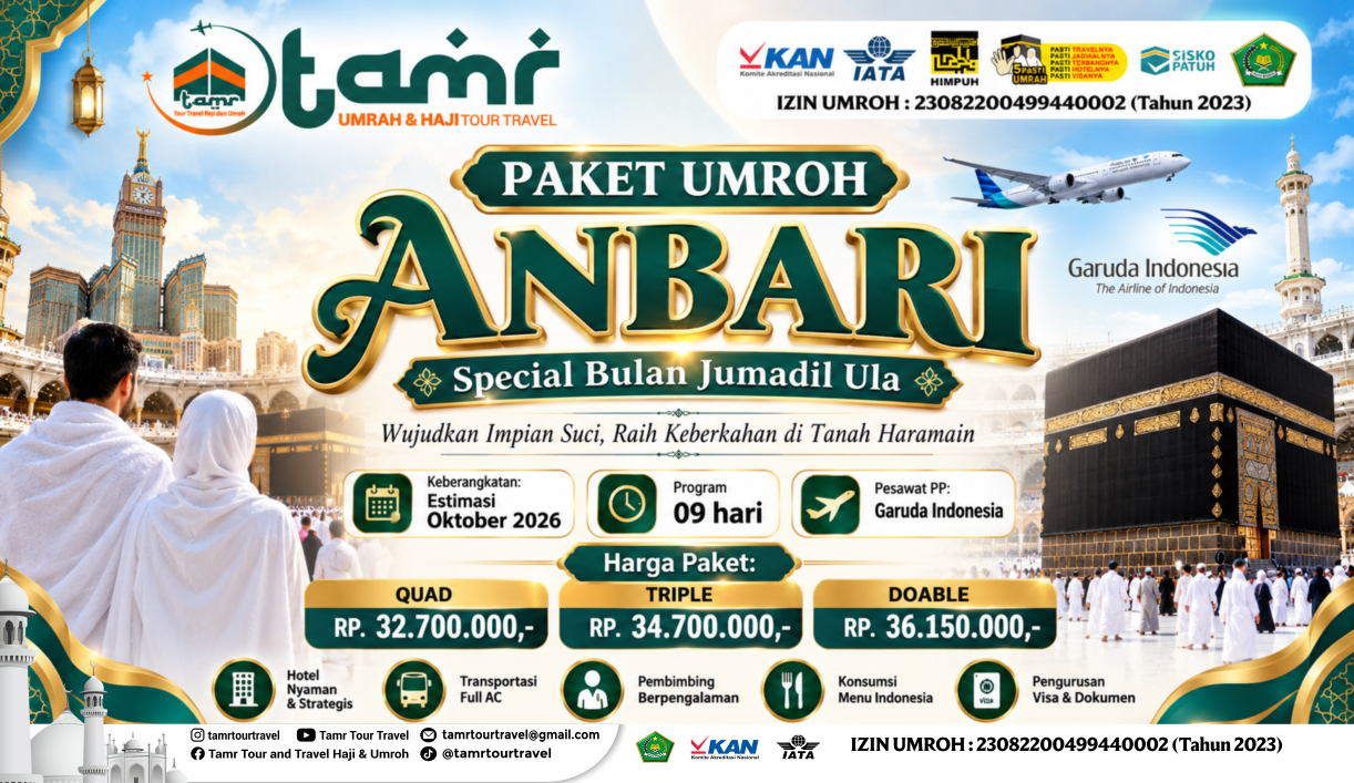 PAKET UMROH ANBARI Target 40pax