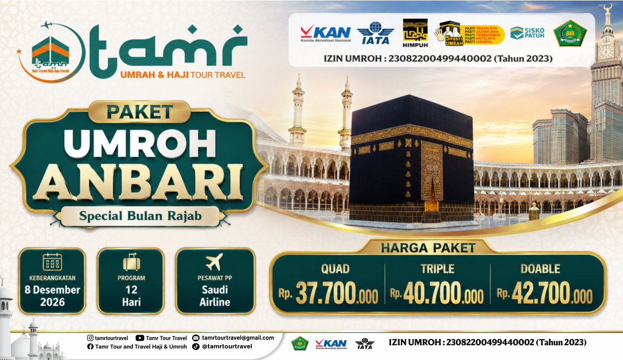 PAKET UMROH ANBARI Target 35pax